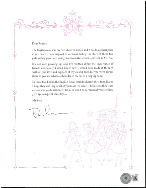 Madonna Autographed Letter