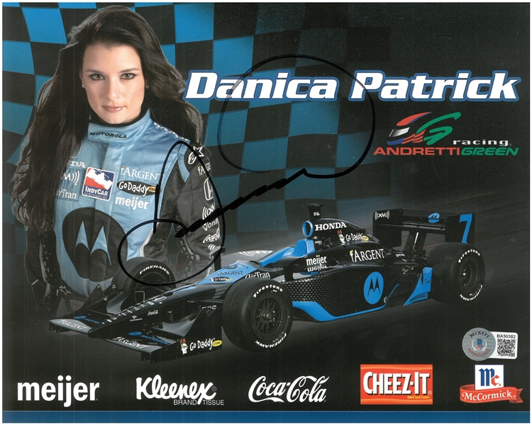 Danica Patrick Autographed 8x10