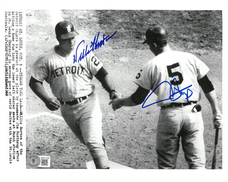 Willie Horton & Jim Northrup Autographed 8x10