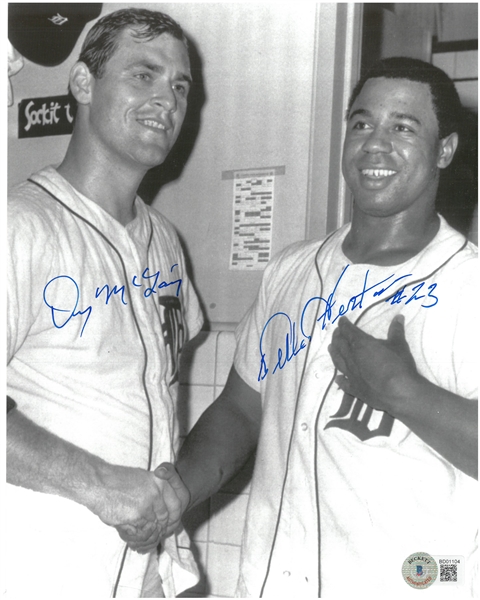 Denny McLain & Willie Horton Autographed 8x10