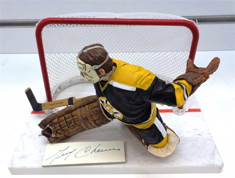 Gerry Cheevers McFarlane Figure with Cut Signature