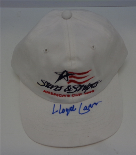 Lloyd Carr Autographed Americas Cup Personal Hat