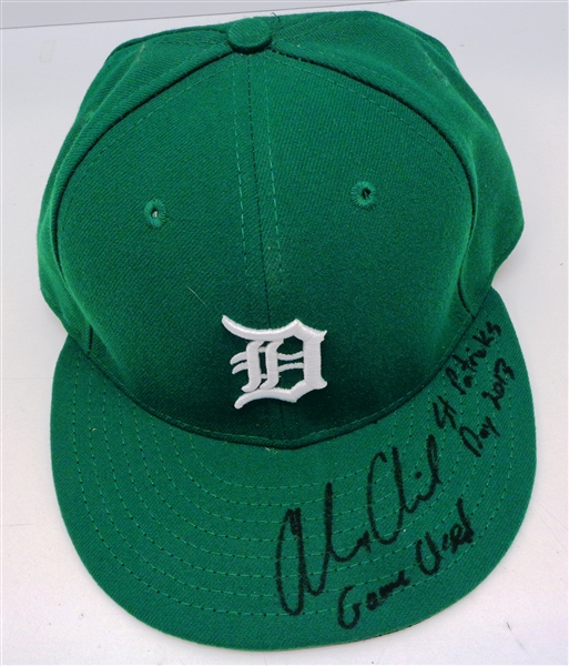 Alex Avila Autographed Game Worn St. Patricks Day 2013 Hat