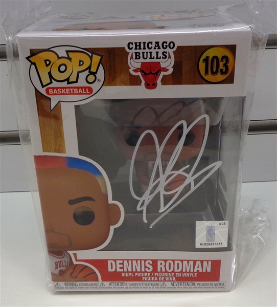 Dennis Rodman Autographed Funko Pop
