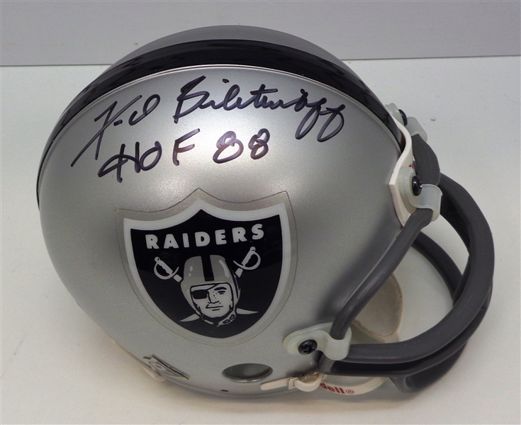 Fred Belitnikoff Autographed Raiders Mini Helmet