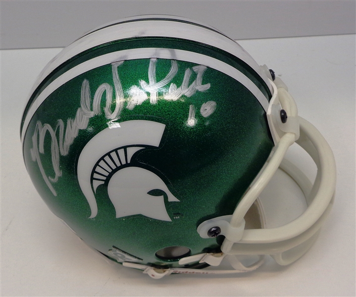 Brad Van Pelt Autographed MSU Mini Helmet