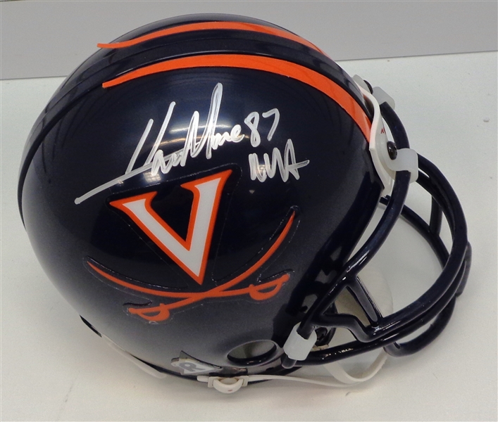 Herman Moore Autographed Virginia Mini Helmet