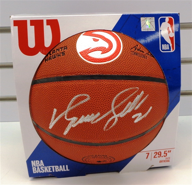 Dominique Wilkins Autographed Hawks Basketball