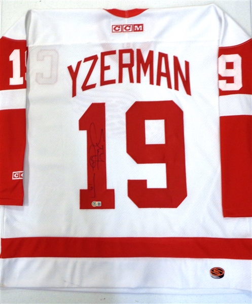 Steve Yzerman Autographed Red Wings Jersey