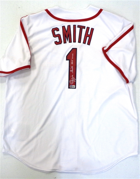 Ozzie Smith Autographed Cardinals Jersey