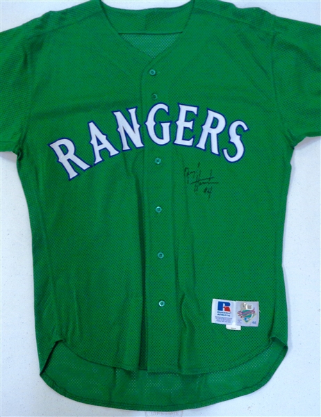 Darryl Hamilton Autographed Rangers Jersey
