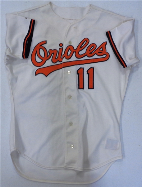 Ernie Whitt Game Worn Autographed 1991 Orioles Jersey
