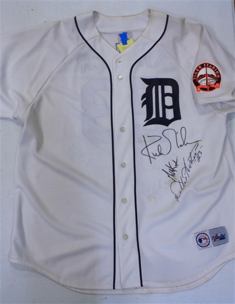 Gibson, Kapler & Horton Autographed Tigers Jersey