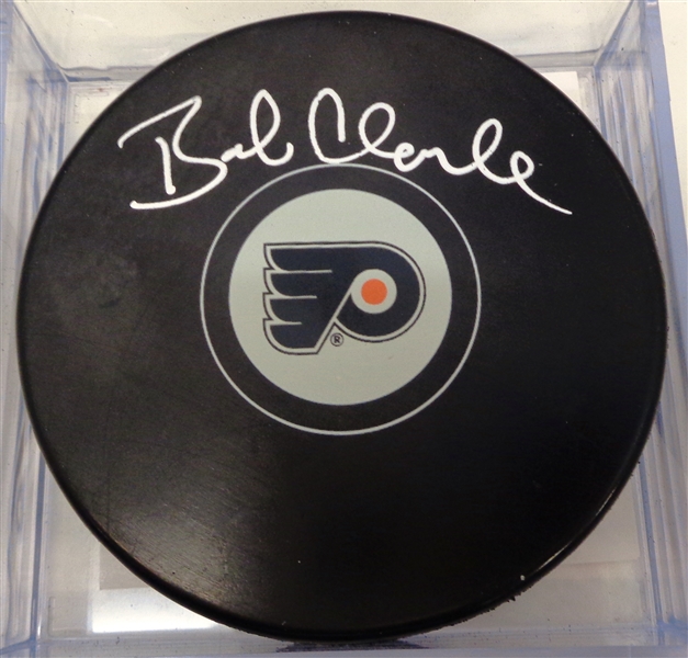 Bobby Clarke Autographed Flyers Puck