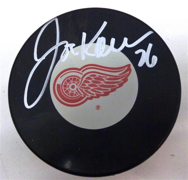 Joe Kocur Autographed Red Wings Puck