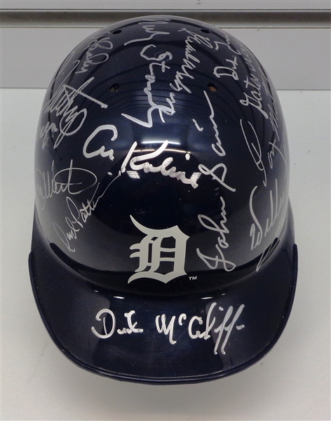 1968 Detroit Tigers Team Signed Mini Helmet (21 Autos)