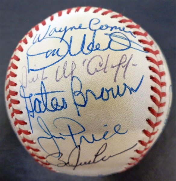 Lot Detail - 1968 Detroit Tigers Team Signed Baseball (22 Signatures)