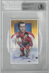 Maurice Richard Autographed Legends of Hockey Card