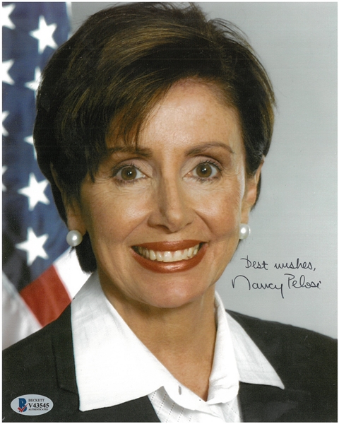 Nancy Pelosi Autographed 8x10 Photo