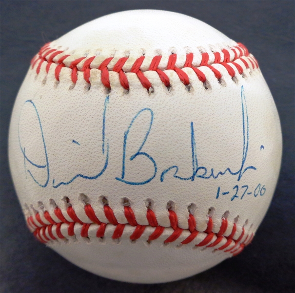 David Borkowski Autographed Baseball