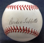 Birdie Tebbetts Autographed Baseball