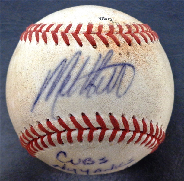 Mel Hall Autographed Baseball