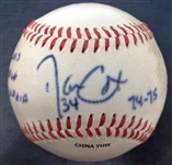 Dan Cox Autographed Baseball