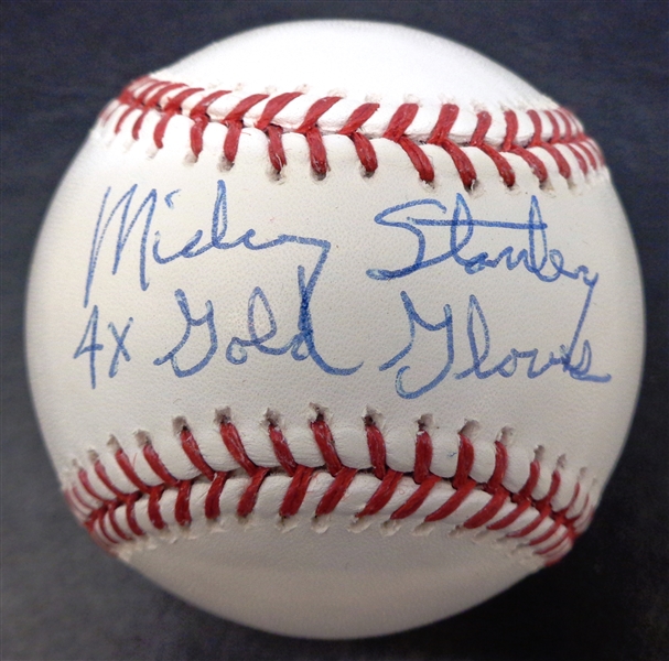 Mickey Stanley Autographed Baseball