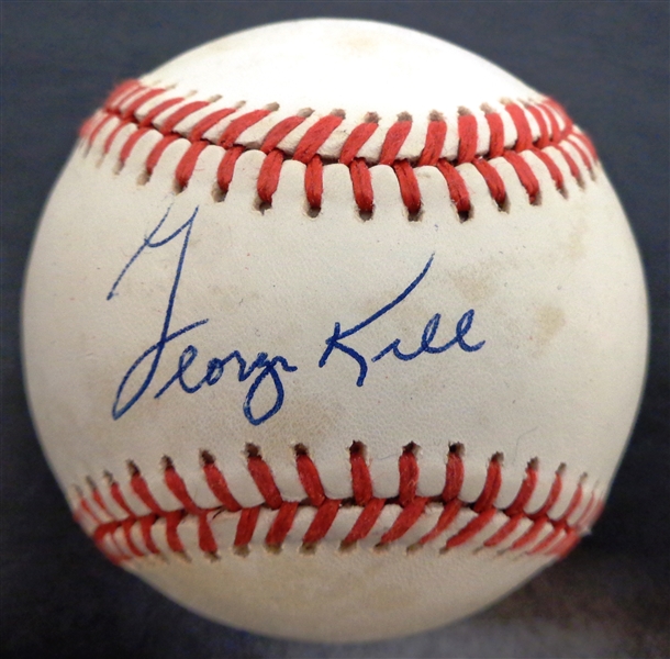 George Kell Autographed Baseball
