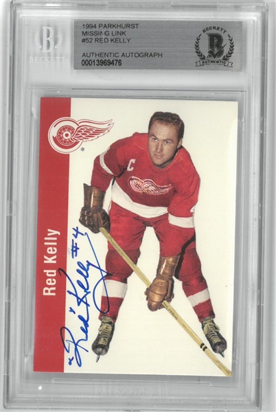 Red Kelly Autographed 1994 Parkhurst