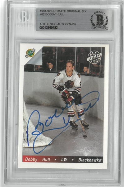 Bobby Hull Autographed 1991/92 Ultimate