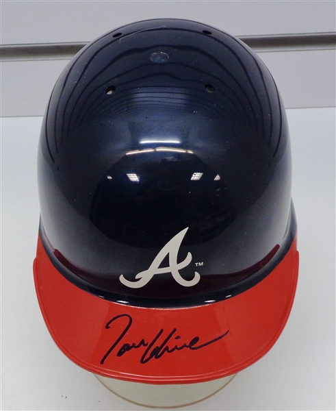 Tom Glavine Autographed Mini Helmet