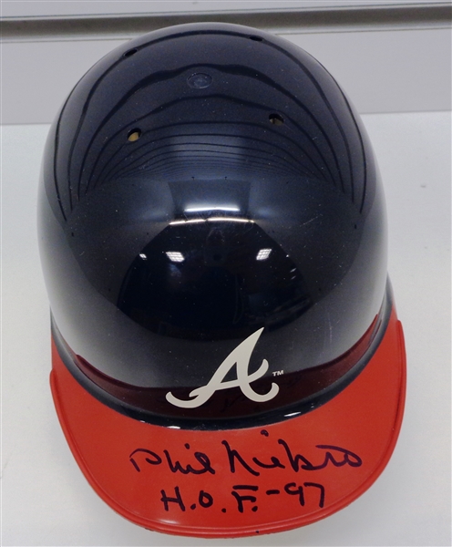 Phil Niekro Autographed Mini Helmet