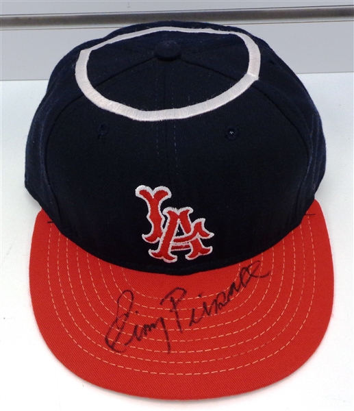 Jimmy Piersall Autographed Angels Hat
