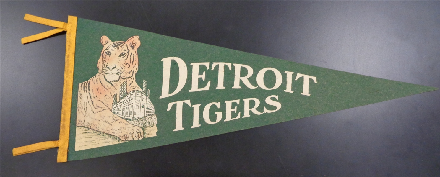 1950s Detroit Tigers Pennant (Green)