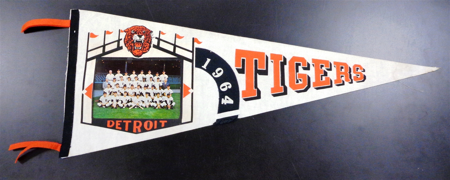1964 Detroit Tigers Team Pennant