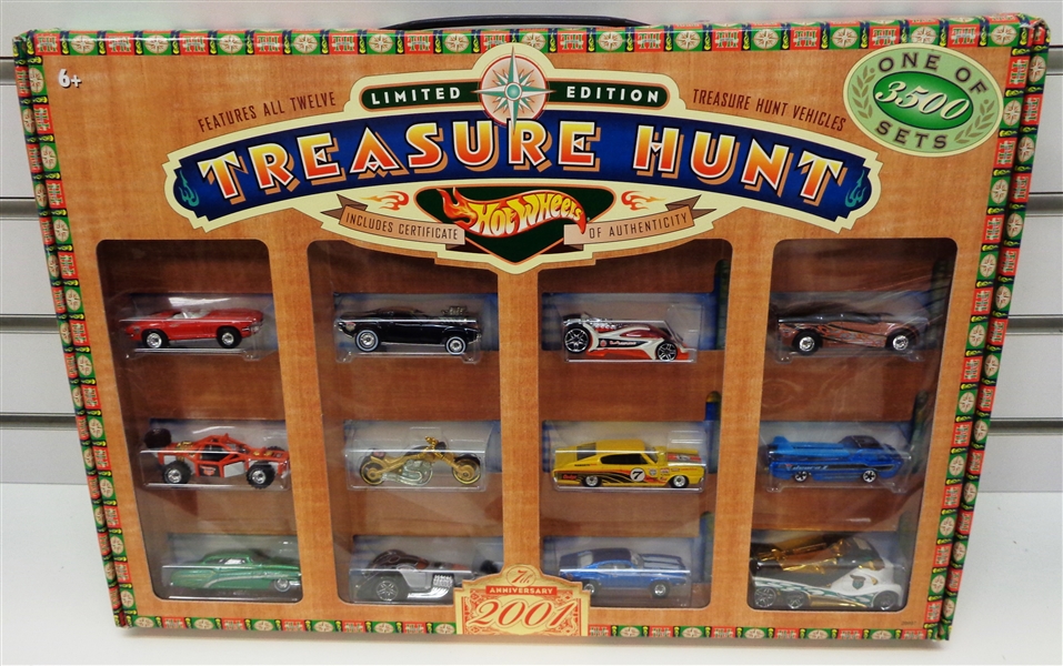 2001 Hot Wheels Treasure Hunt Complete 12 Car Set