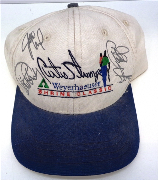 Strange, Leonard & Feherty Autographed Hat