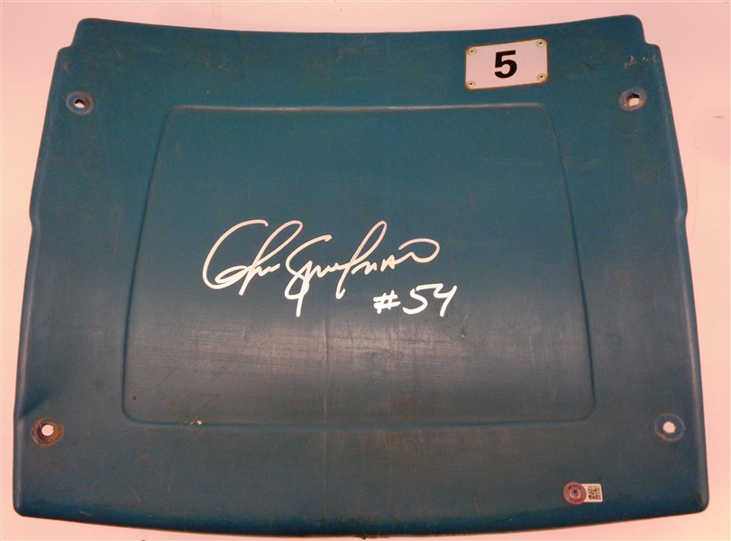Chris Spielman Autographed Silverdome Seatback