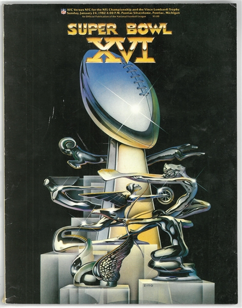 Super Bowl XVI Program
