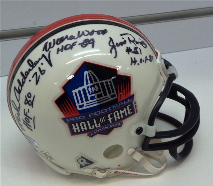 Hall of Fame Mini Helmet Signed by 6