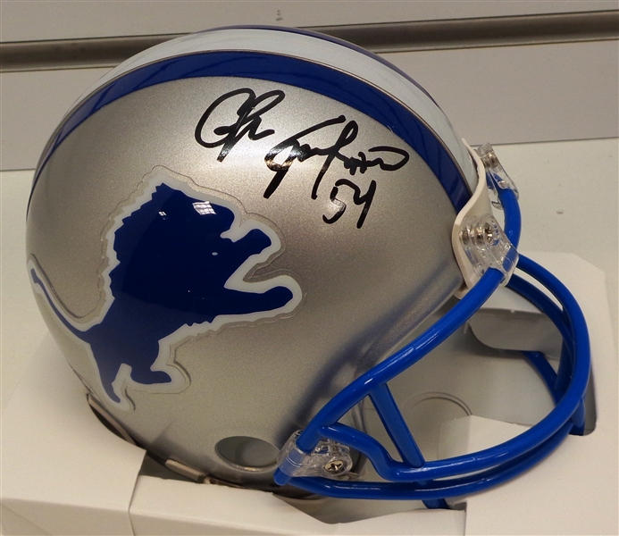 Chris Spielman Autographed Lions Mini Helmet