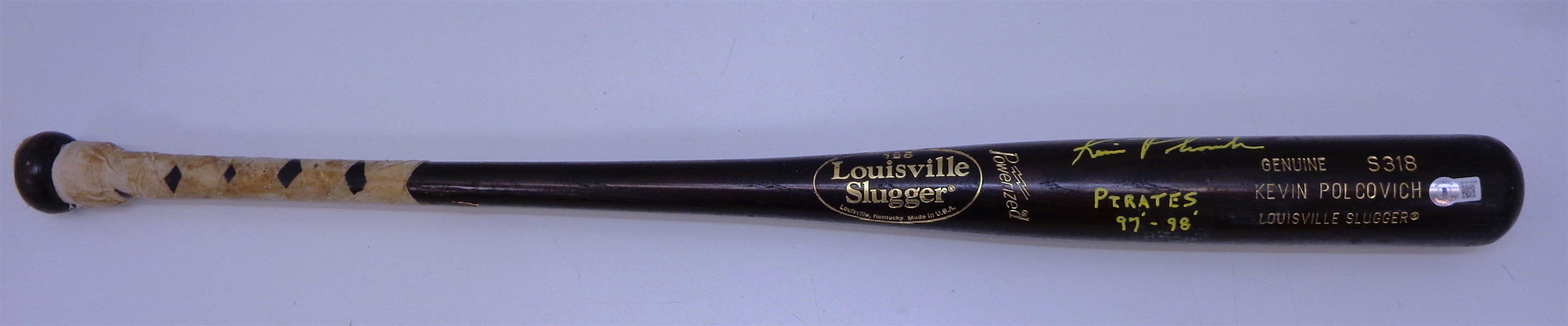 Kevin Polcovich Autographed Game Used Bat