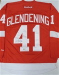 Luke Glendening Autographed Red Wings Jersey