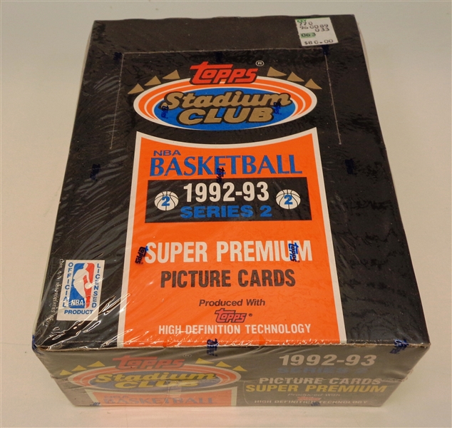 1992/93 Stadium Club Series 2 Basketball Box