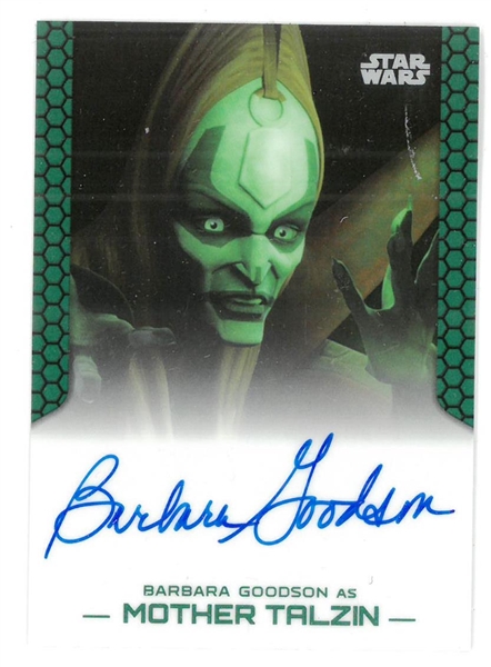 Barbara Goodson Autographed Star Wars Card