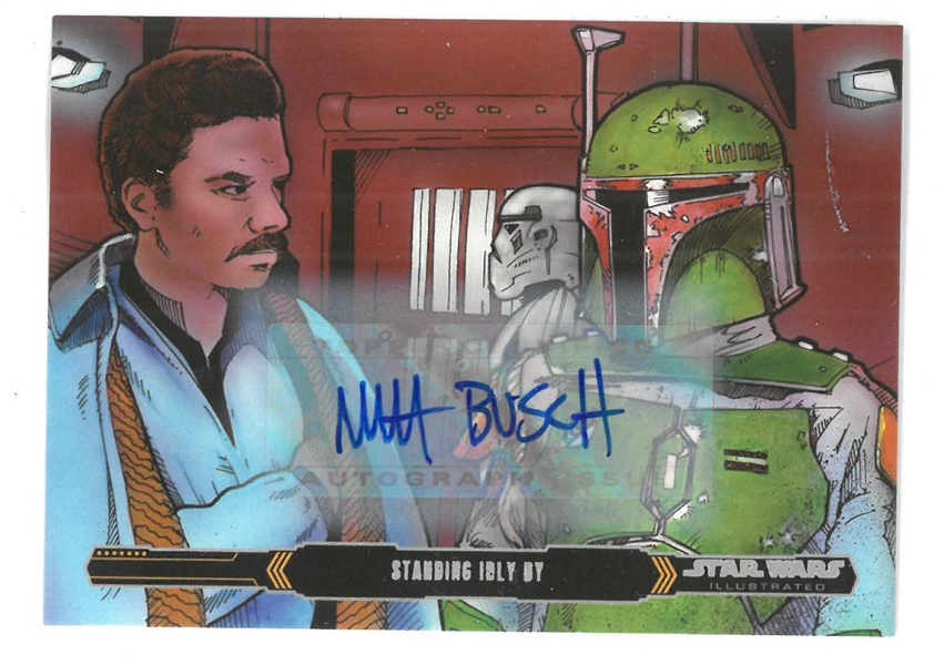 Matt Busch Autographed Star Wars Card