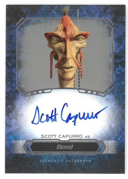 Scott Capurro Autographed Star Wars Card