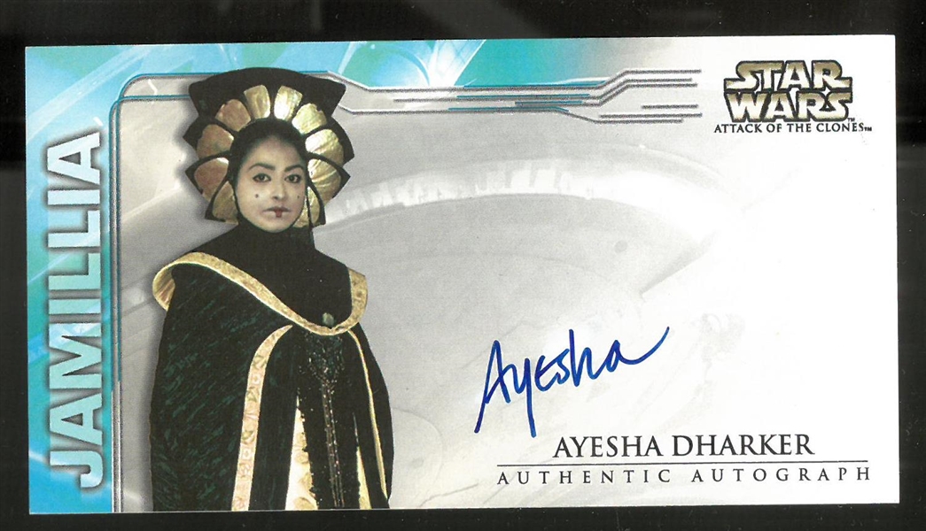Ayesha Dharker Autographed Star Wars Card