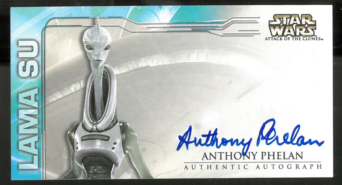 Anthony Phelan Autographed Star Wars Card